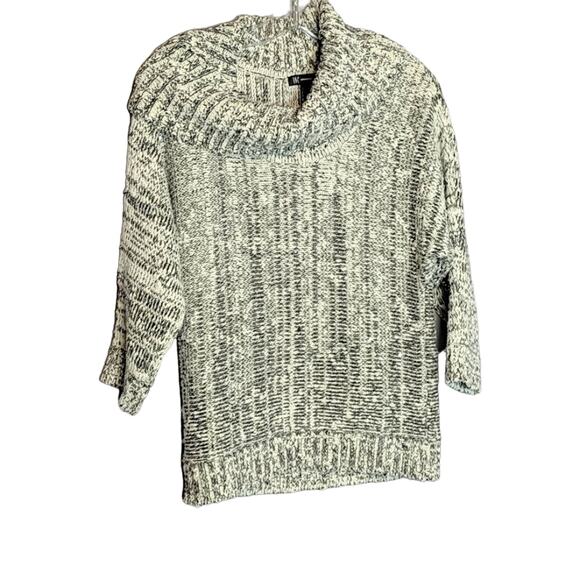 INC Cowl Neck Sweater Black/White, M - Picture 1 of 6